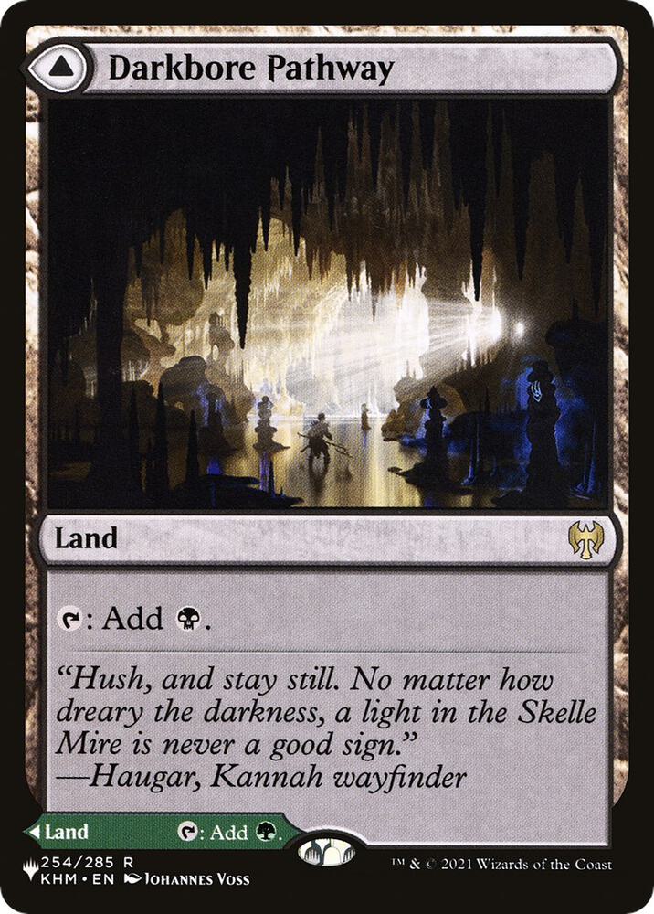 Darkbore Pathway 254 card from The List Reprints