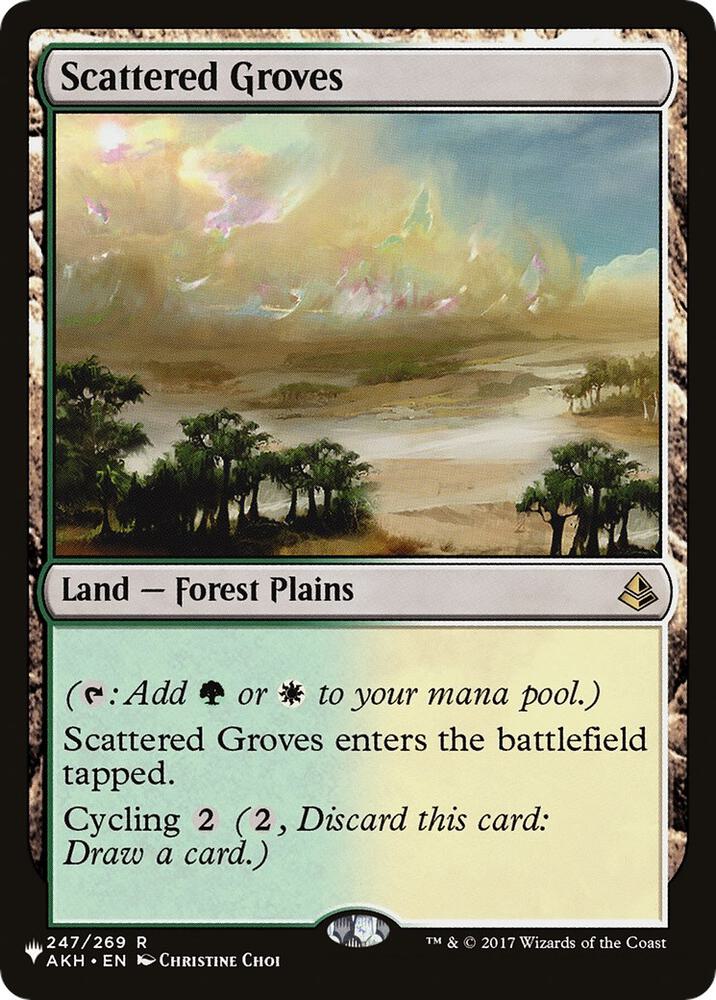 Scattered Groves 247 card from The List Reprints