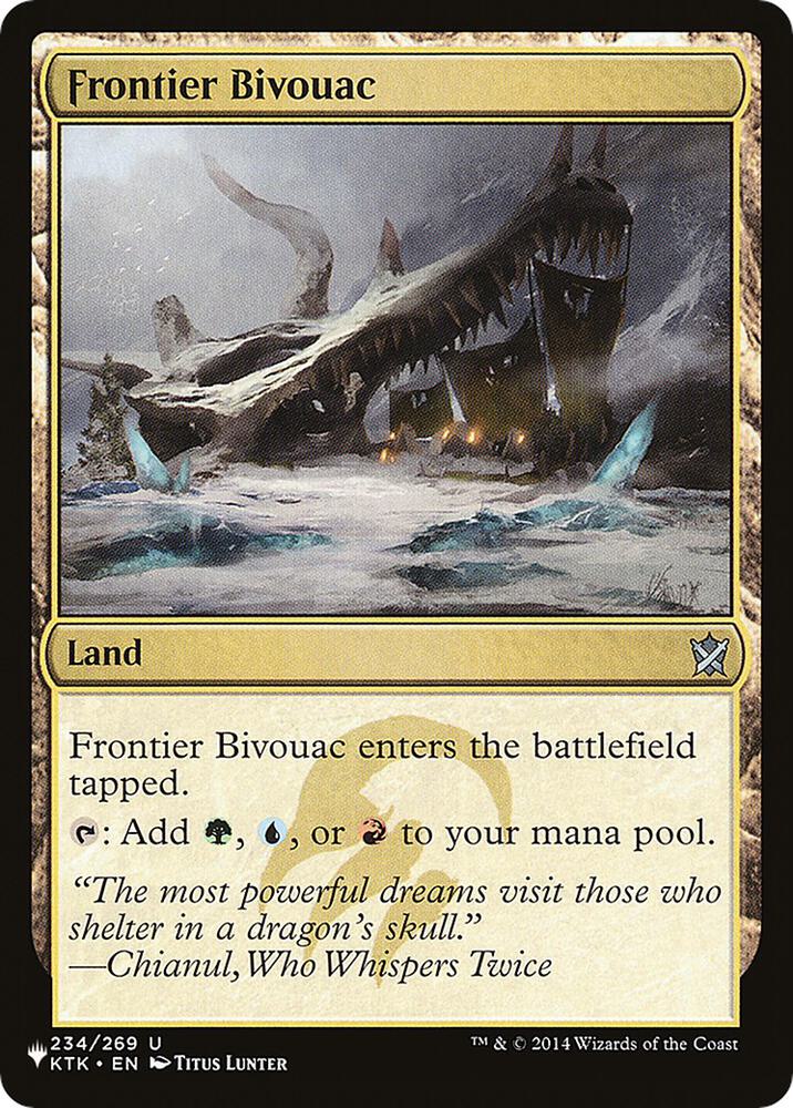 Frontier Bivouac (KTK) 234 card from The List Reprints