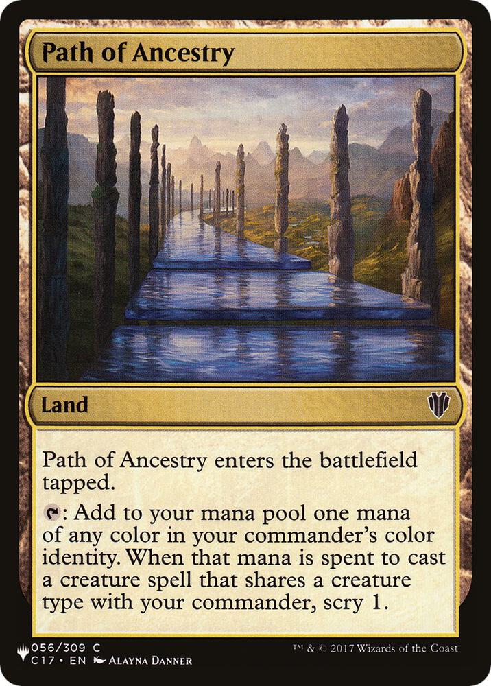 Path of Ancestry (C17) 56 card from The List Reprints