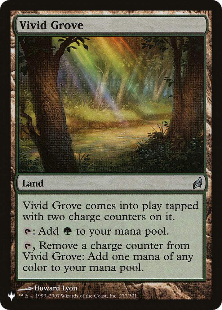 Vivid Grove 277 card from The List Reprints