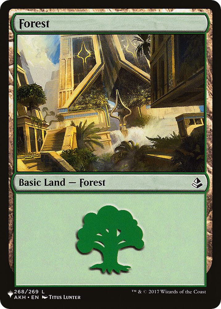 Forest 268 card from The List Reprints