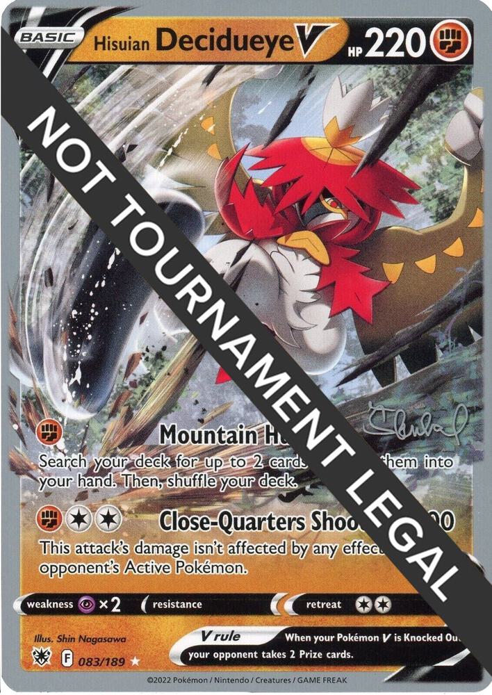 Hisuian Decidueye V - 2022 (Ondrej Skubal) 083/189 card from World Championship Decks