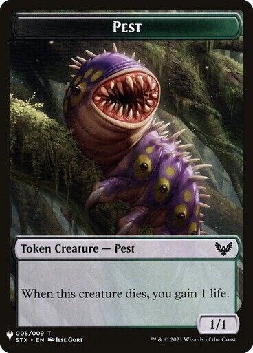 Pest // Emblem - Lukka, Wayward Bonder Double-Sided Token 5 // 8 card from The List Reprints