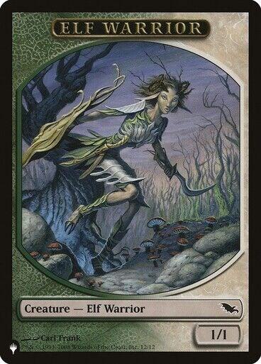 Elf Warrior // Emblem - Tibalt, Cosmic Impostor Double-sided Token 12 // 21 card from The List Reprints