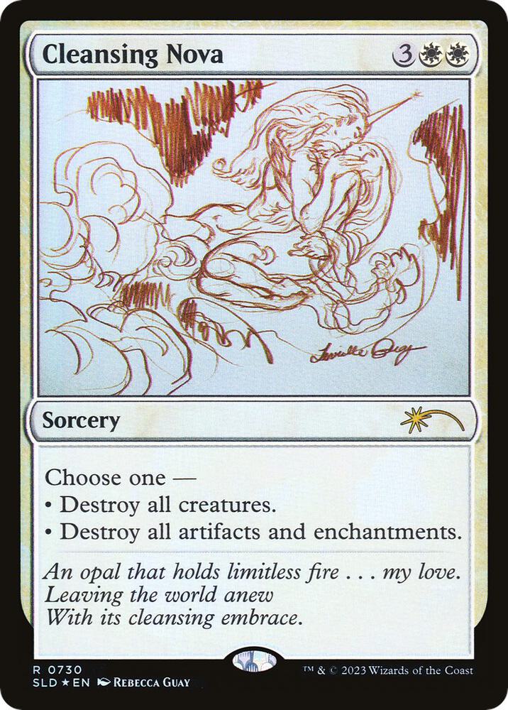 Cleansing Nova (Sketch Showcase) 730 card from Secret Lair Drop Series