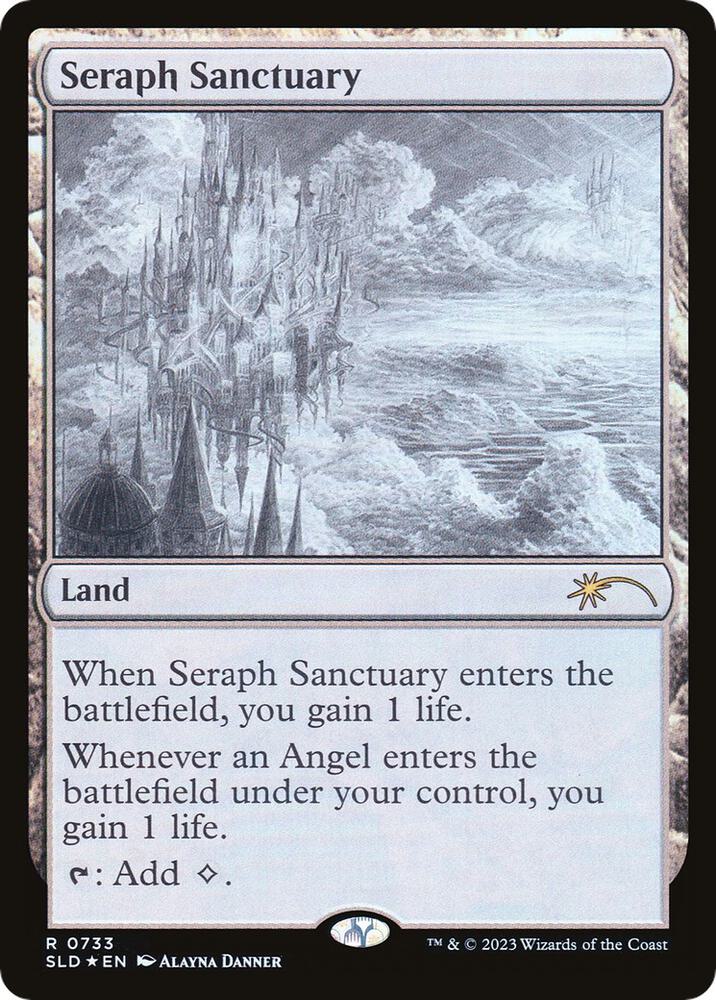 Seraph Sanctuary (Sketch Showcase) 733 card from Secret Lair Drop Series