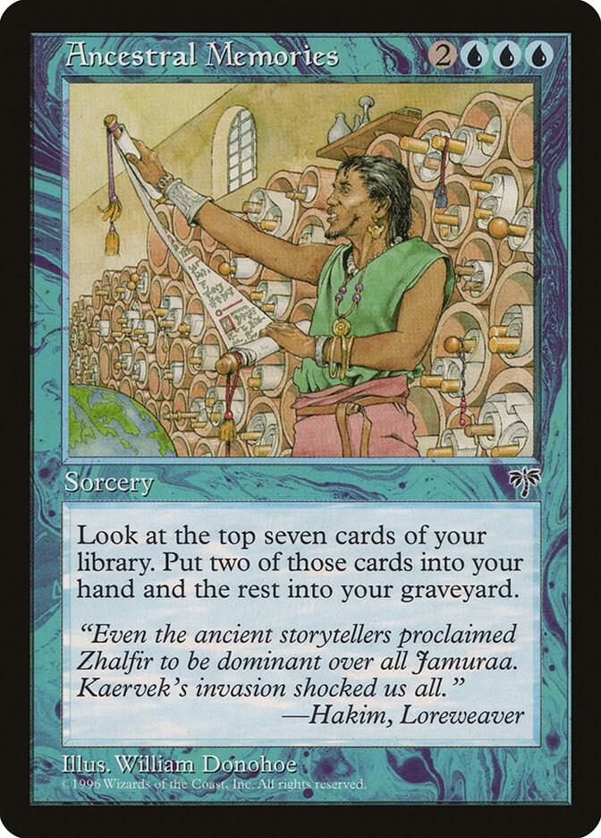 Ancestral Memories card from Mirage