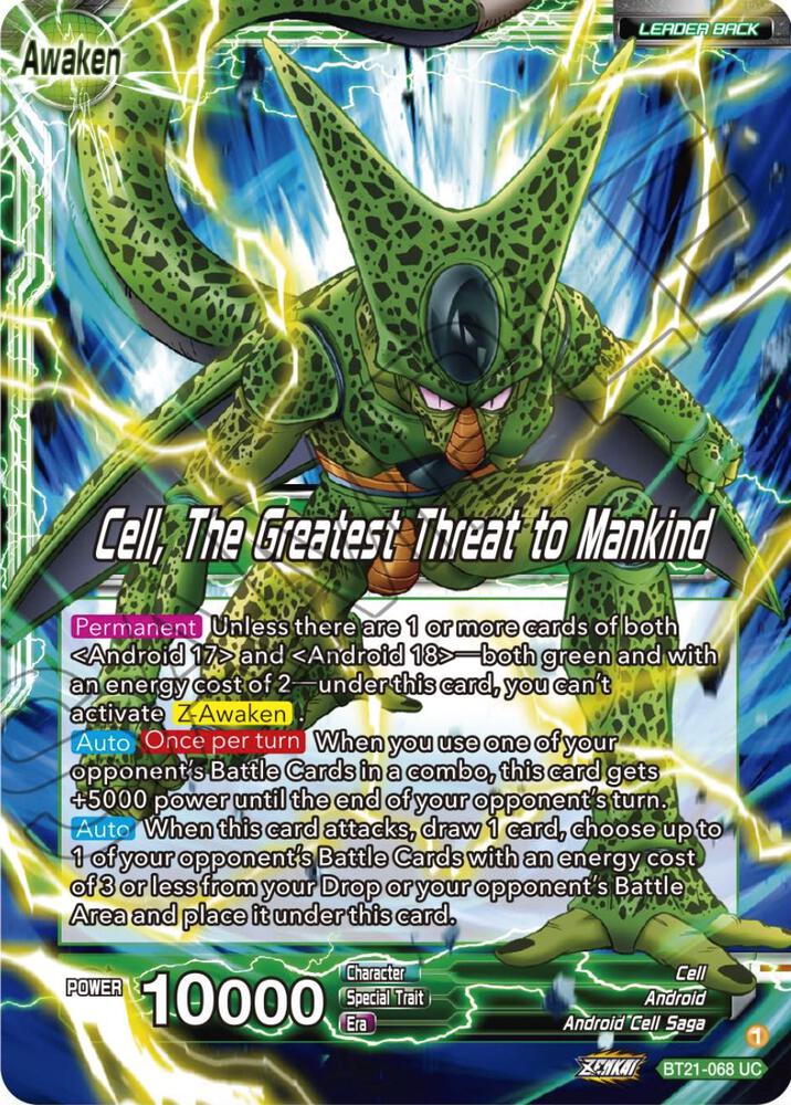 Cell // Cell, The Greatest Threat to Mankind BT21-068 card from Wild Resurgence