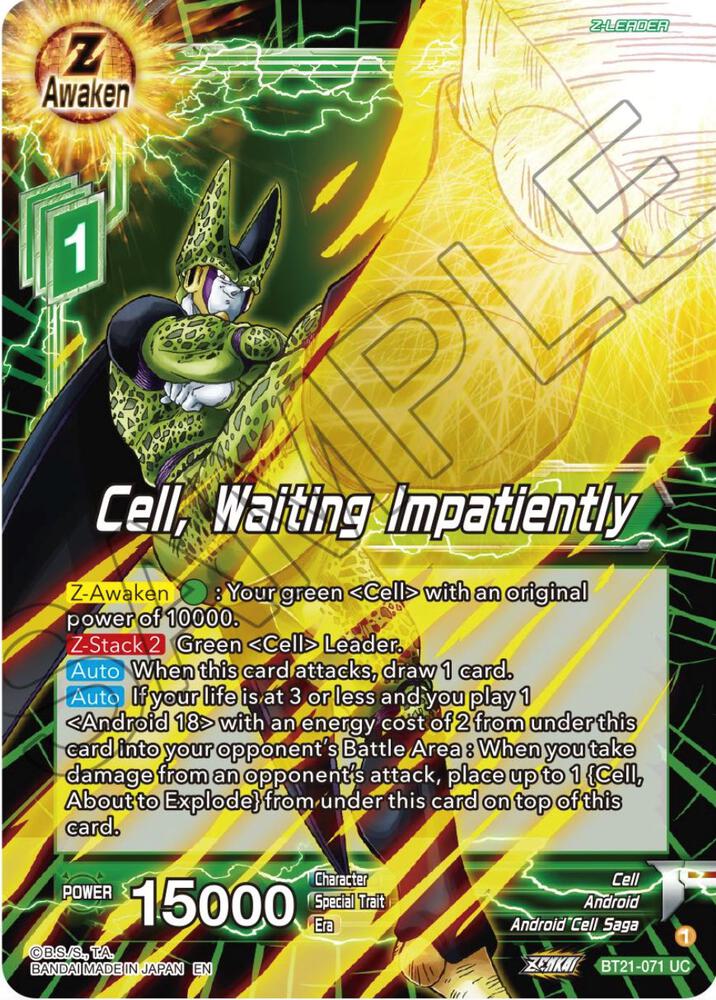 Cell, Waiting Impatiently BT21-071 card from Wild Resurgence