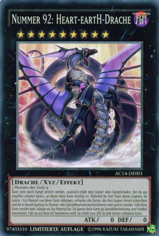 Number 92: Heart-eartH Dragon (German) - "Nummer 92: Heart-eartH-Drache" AC14-DE001 card from Advent Calendar 2014 (Adventskalender ZEXAL-Edition)
