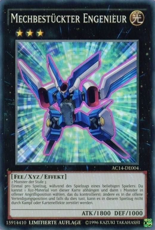 Mechquipped Angineer (German) - "Mechbestückter Engenieur" AC14-DE004 card from Advent Calendar 2014 (Adventskalender ZEXAL-Edition)