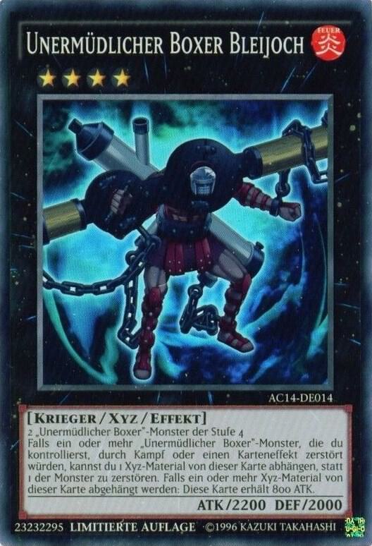 Battlin' Boxer Lead Yoke (German) - "Unermüdlicher Boxer Bleijoch" AC14-DE014 card from Advent Calendar 2014 (Adventskalender ZEXAL-Edition)