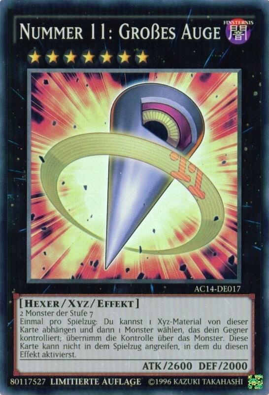 Number 11: Big Eye (German) - "Nummer 11: Großes Auge" AC14-DE017 card from Advent Calendar 2014 (Adventskalender ZEXAL-Edition)