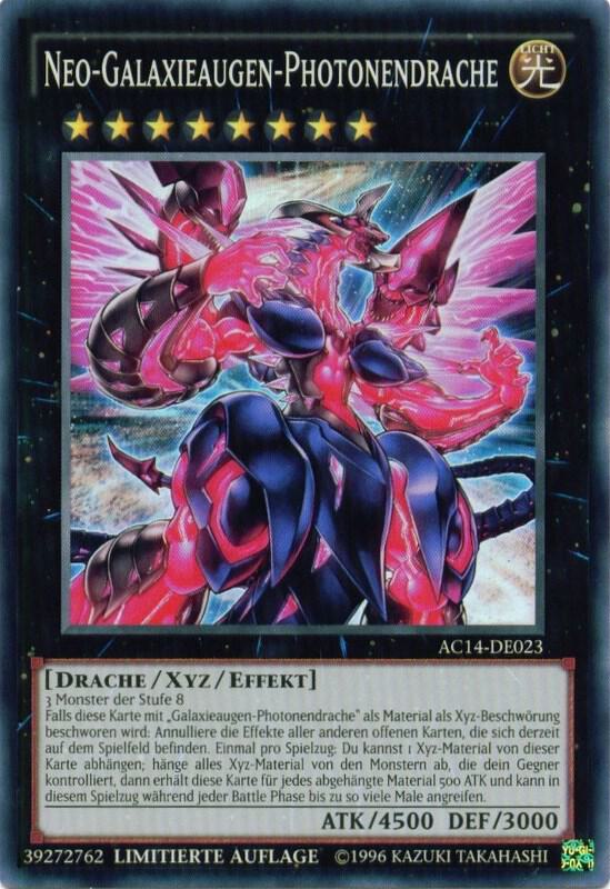 Neo Galaxy-Eyes Photon Dragon (German) - "Neo-Galaxieaugen-Photonendrache" AC14-DE023 card from Advent Calendar 2014 (Adventskalender ZEXAL-Edition)
