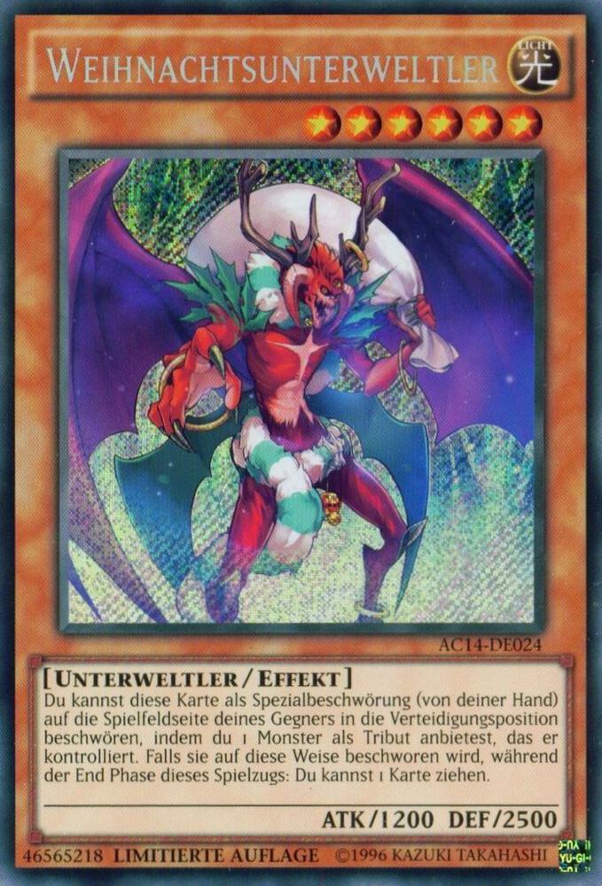 Santa Claws (German) - "Weihnachtsunterweltler" AC14-DE024 card from Advent Calendar 2014 (Adventskalender ZEXAL-Edition)