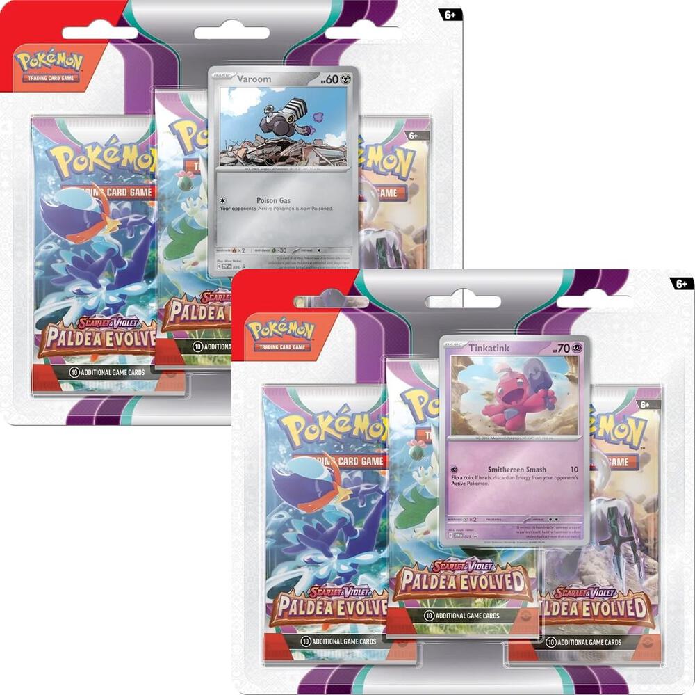 Paldea Evolved 3 Pack Blister [Set of 2] card from SV02: Paldea Evolved