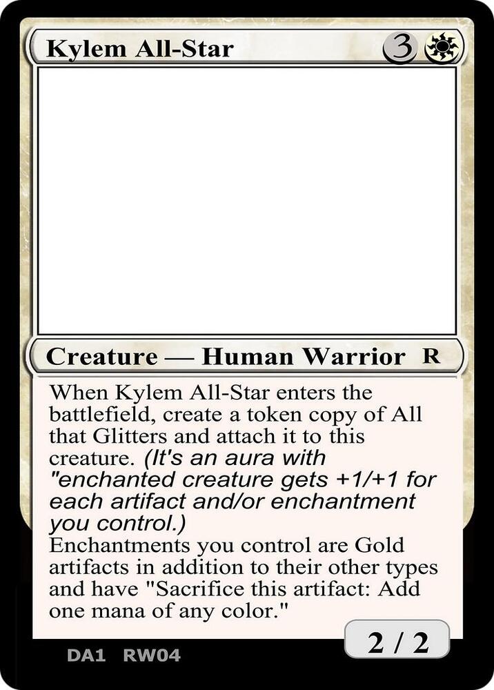 Kylem All-Star card from Un-Known Event Playtest Cards