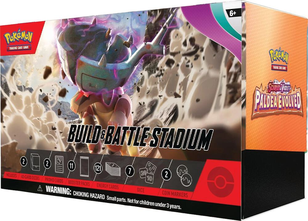 Paldea Evolved Build & Battle Stadium card from SV02: Paldea Evolved