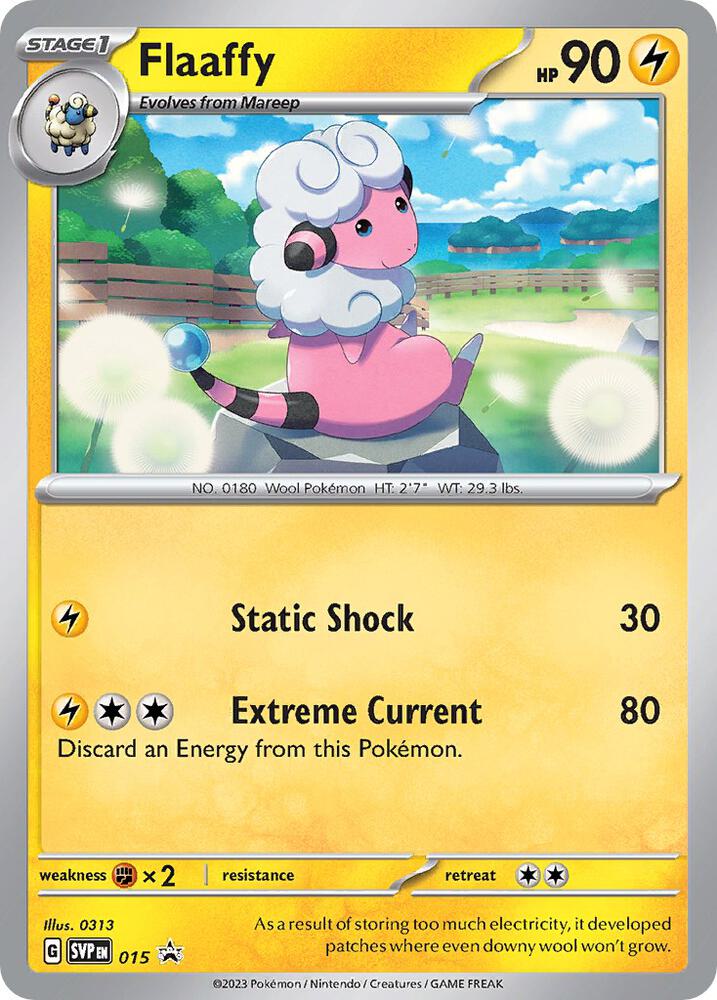 Flaaffy 015 card from SV: Scarlet & Violet Promo Cards
