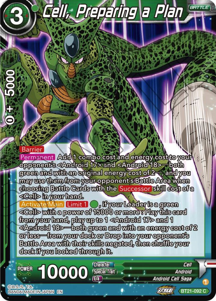 Cell, Preparing a Plan BT21-092 card from Wild Resurgence