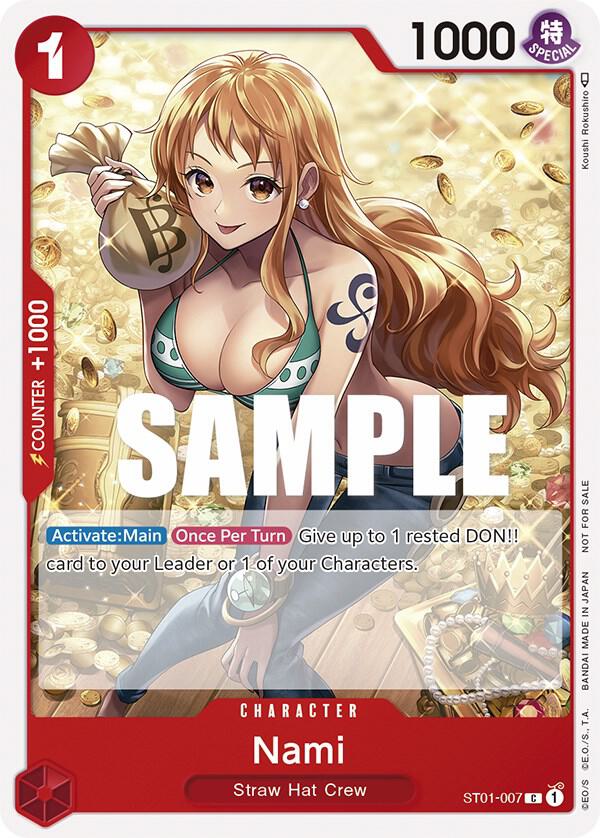 Nami (Tournament Pack Vol. 3) [Participant] ST01-007 card from One Piece Promotion Cards