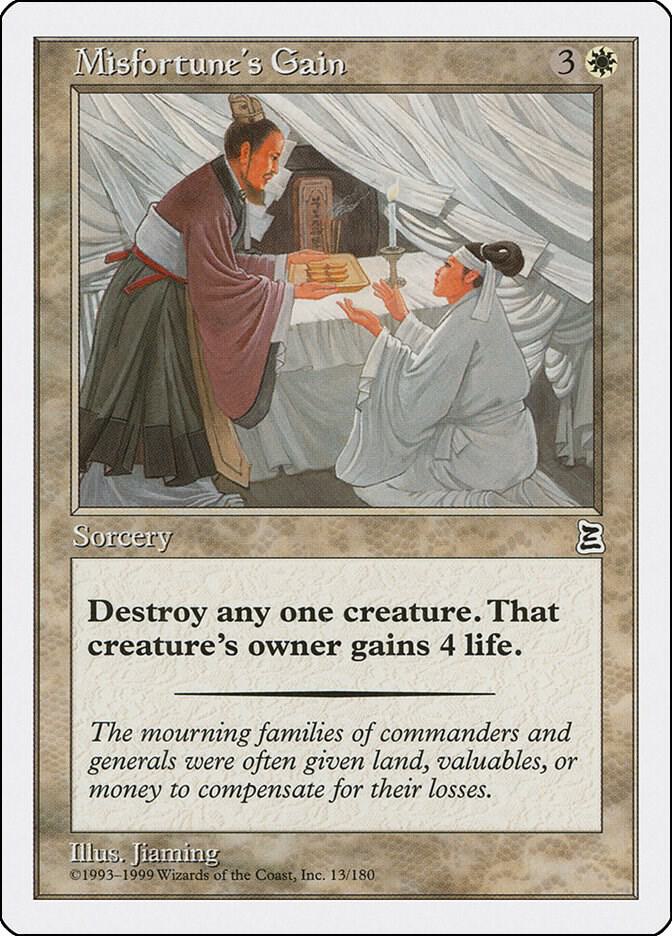 Misfortune's Gain 13 card from Portal Three Kingdoms