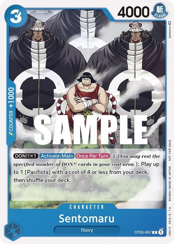 Sentomaru (Tournament Pack Vol. 3) [Participant] ST03-007 card from One Piece Promotion Cards