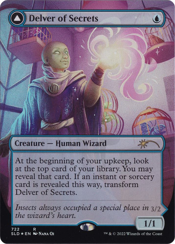 Delver of Secrets 722 card from Secret Lair Drop Series