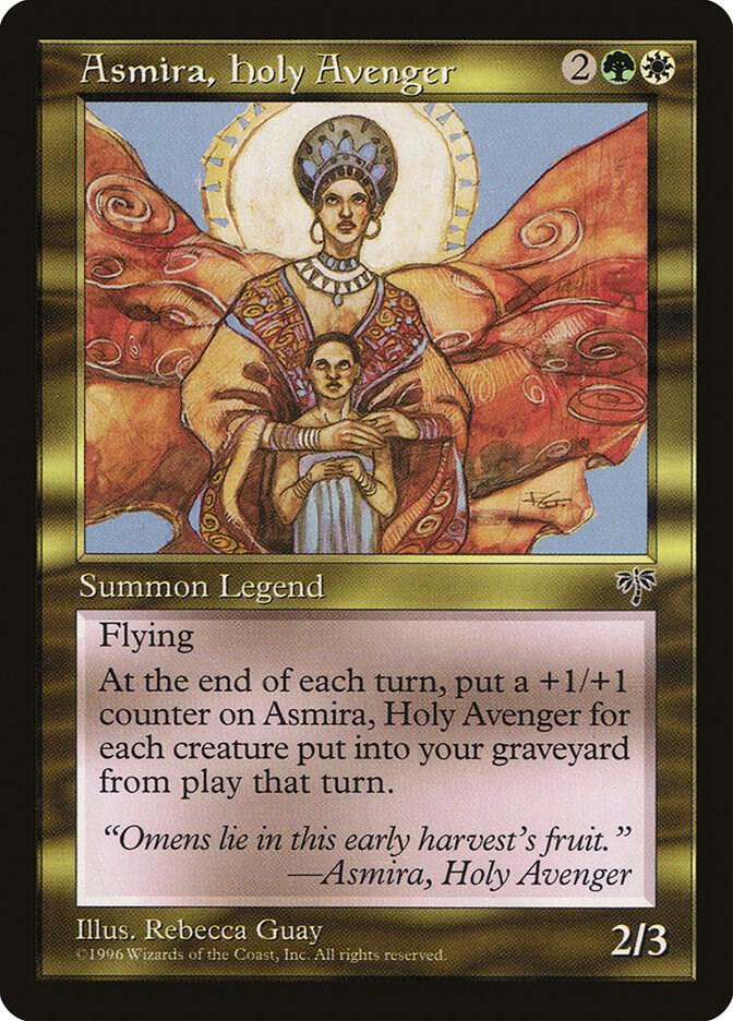 Asmira, Holy Avenger card from Mirage