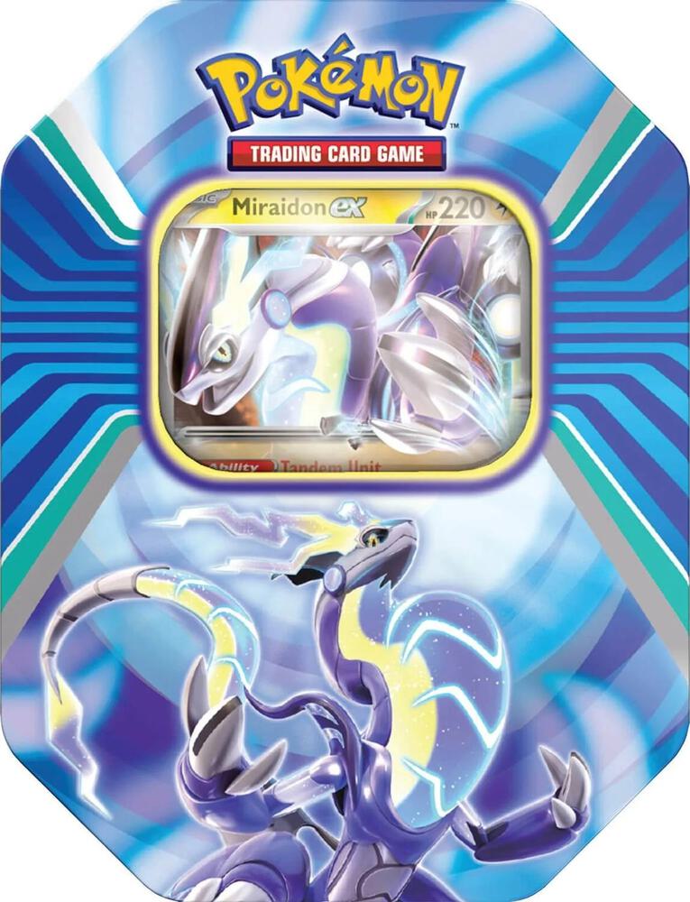 Paldea Legends Tin [Miraidon ex] card from Miscellaneous Cards & Products