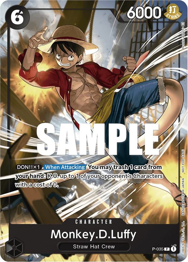 Monkey.D.Luffy (Pirates Party Vol. 3) P-035 card from One Piece Promotion Cards