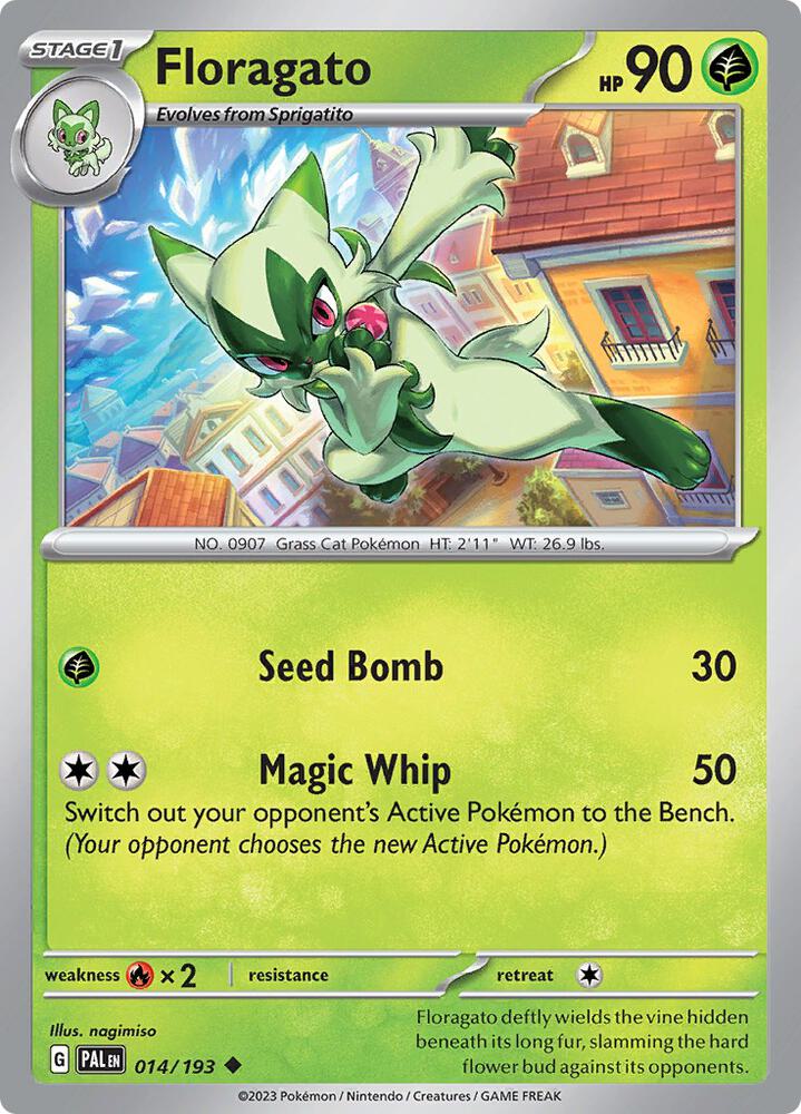 Floragato 014/193 card from SV02: Paldea Evolved