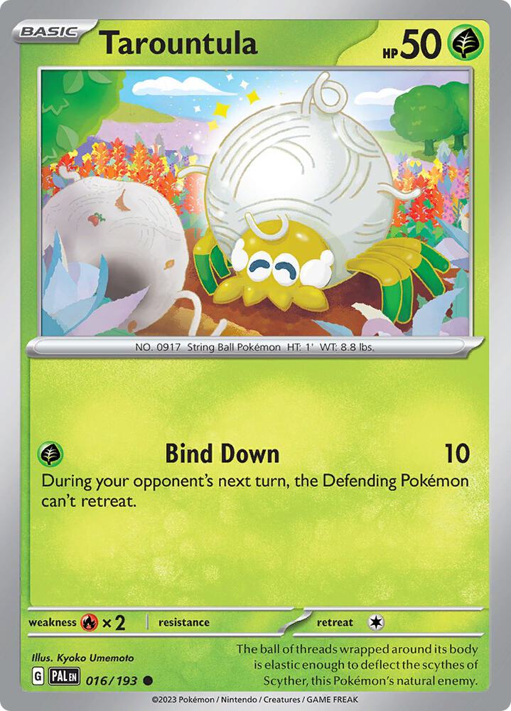 Tarountula 016/193 card from SV02: Paldea Evolved
