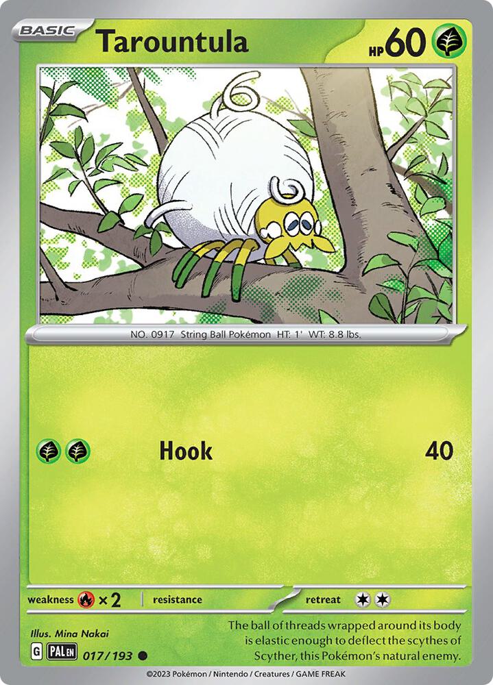 Tarountula 017/193 card from SV02: Paldea Evolved