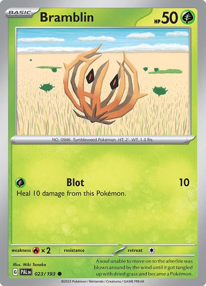 Bramblin 023/193 card from SV02: Paldea Evolved
