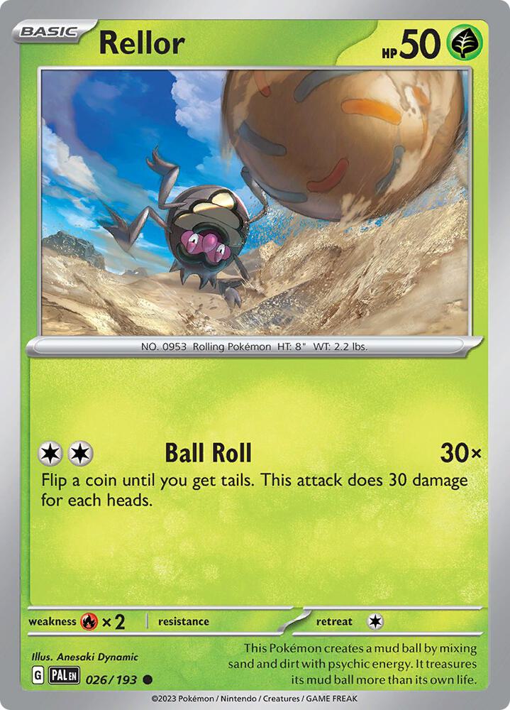 Rellor 026/193 card from SV02: Paldea Evolved