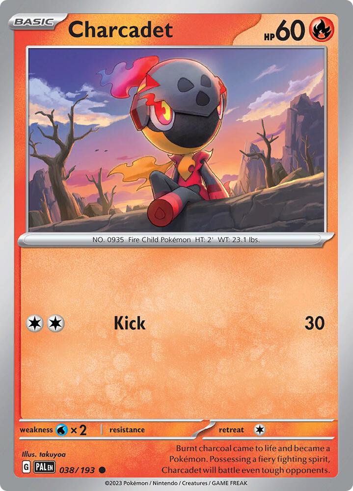 Charcadet 038/193 card from SV02: Paldea Evolved