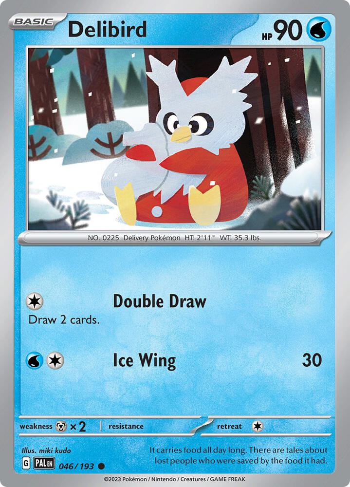 Delibird 046/193 card from SV02: Paldea Evolved