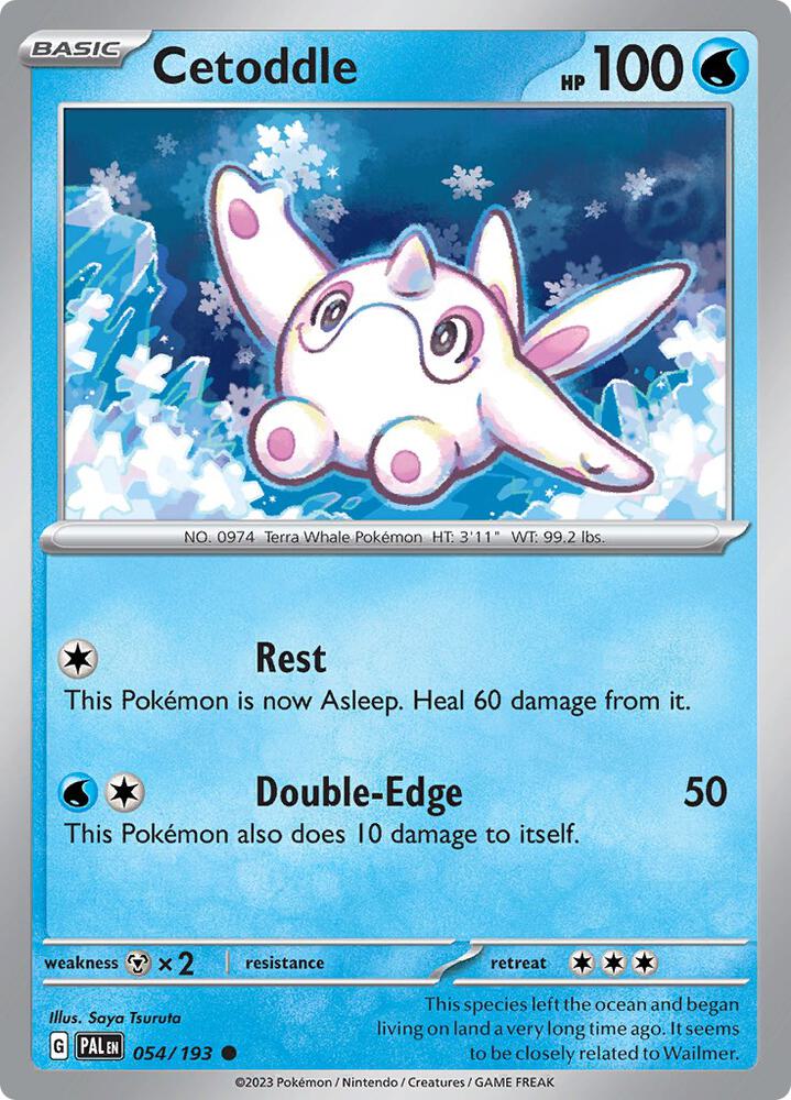 Cetoddle 054/193 card from SV02: Paldea Evolved