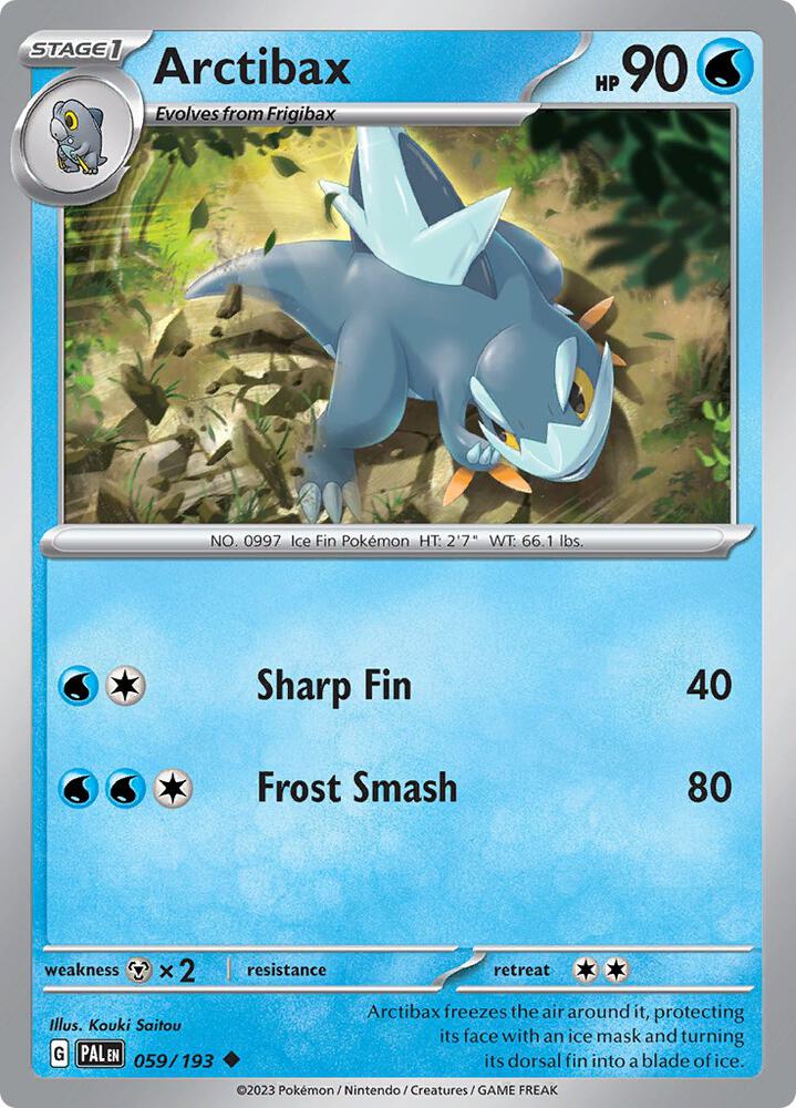Arctibax 059/193 card from SV02: Paldea Evolved