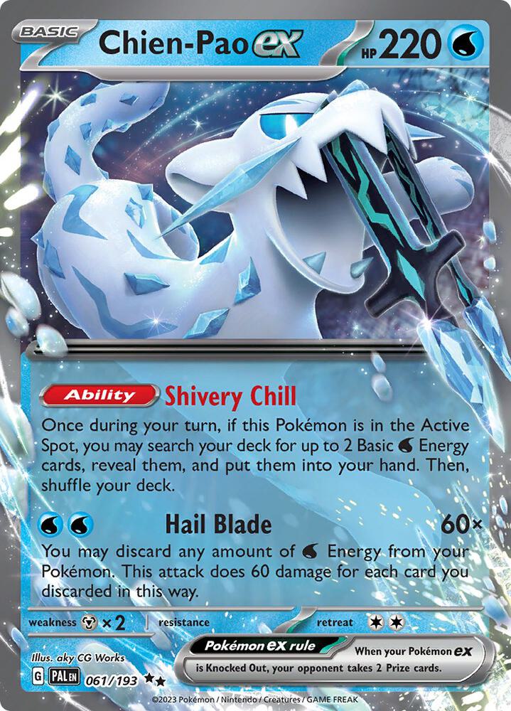 Chien-Pao ex 061/193 card from SV02: Paldea Evolved