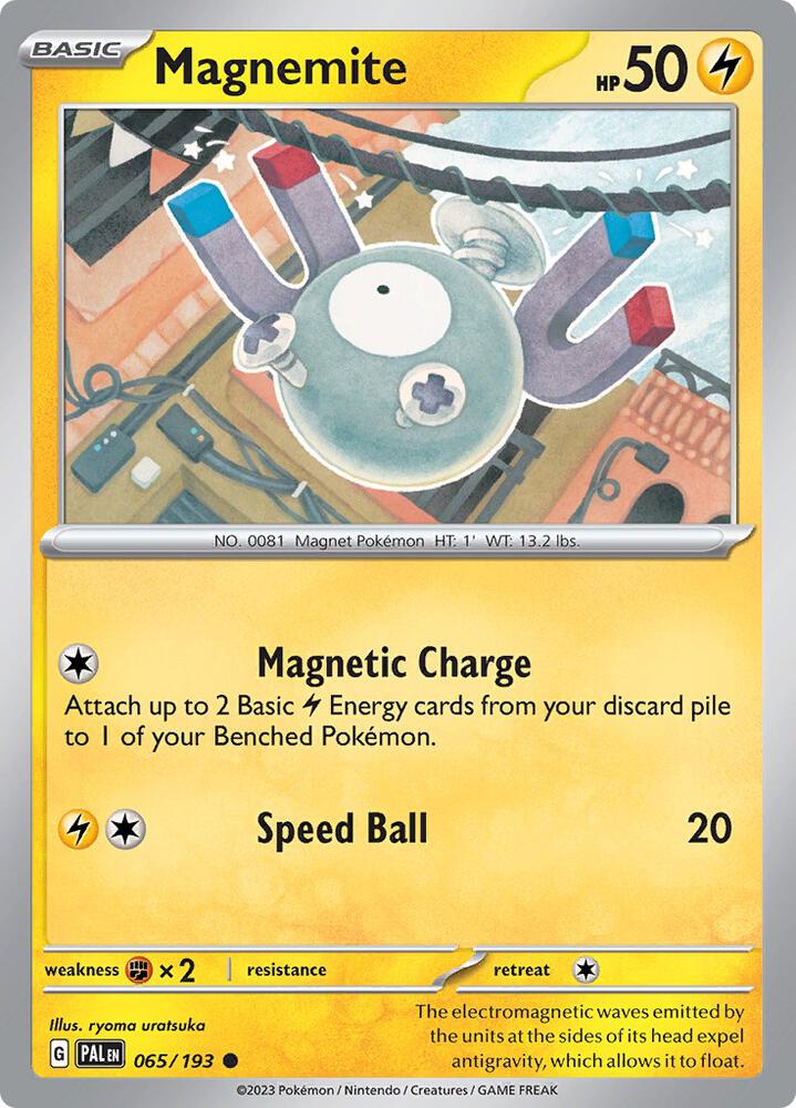 Magnemite 065/193 card from SV02: Paldea Evolved