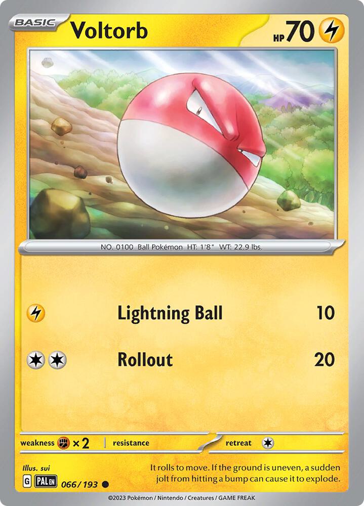 Voltorb 066/193 card from SV02: Paldea Evolved