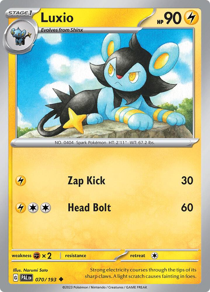 Luxio 070/193 card from SV02: Paldea Evolved