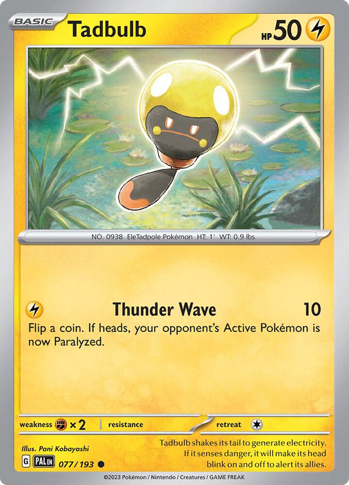 Tadbulb 077/193 card from SV02: Paldea Evolved