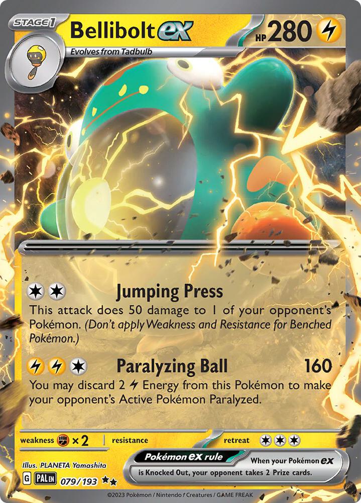Bellibolt ex 079/193 card from SV02: Paldea Evolved