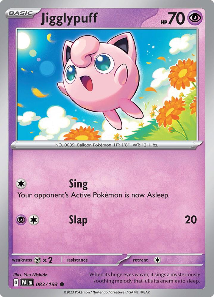 Jigglypuff 083/193 card from SV02: Paldea Evolved