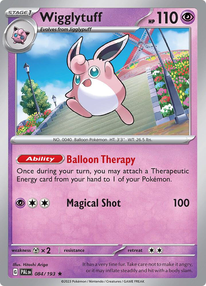 Wigglytuff 084/193 card from SV02: Paldea Evolved