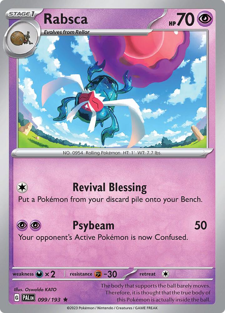 Rabsca 099/193 card from SV02: Paldea Evolved